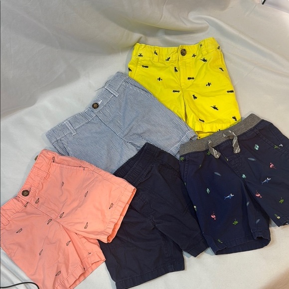 Carter's Other - Bundle of 5 Carter’s Kids Colorful Shorts, BOYS Size 3T, preowned
